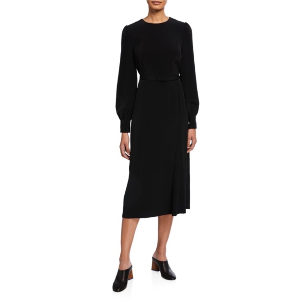CO Essentials Pleated Panel Midi Dress | NWT | Size XS - Picture 4 of 15